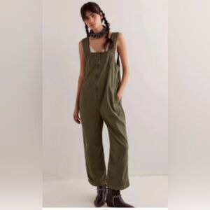 We The Free Olive Jumpsuit